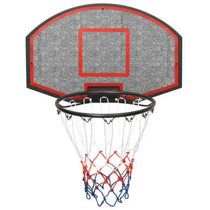 Black basketball panel 71x45x2 cm polyethylene