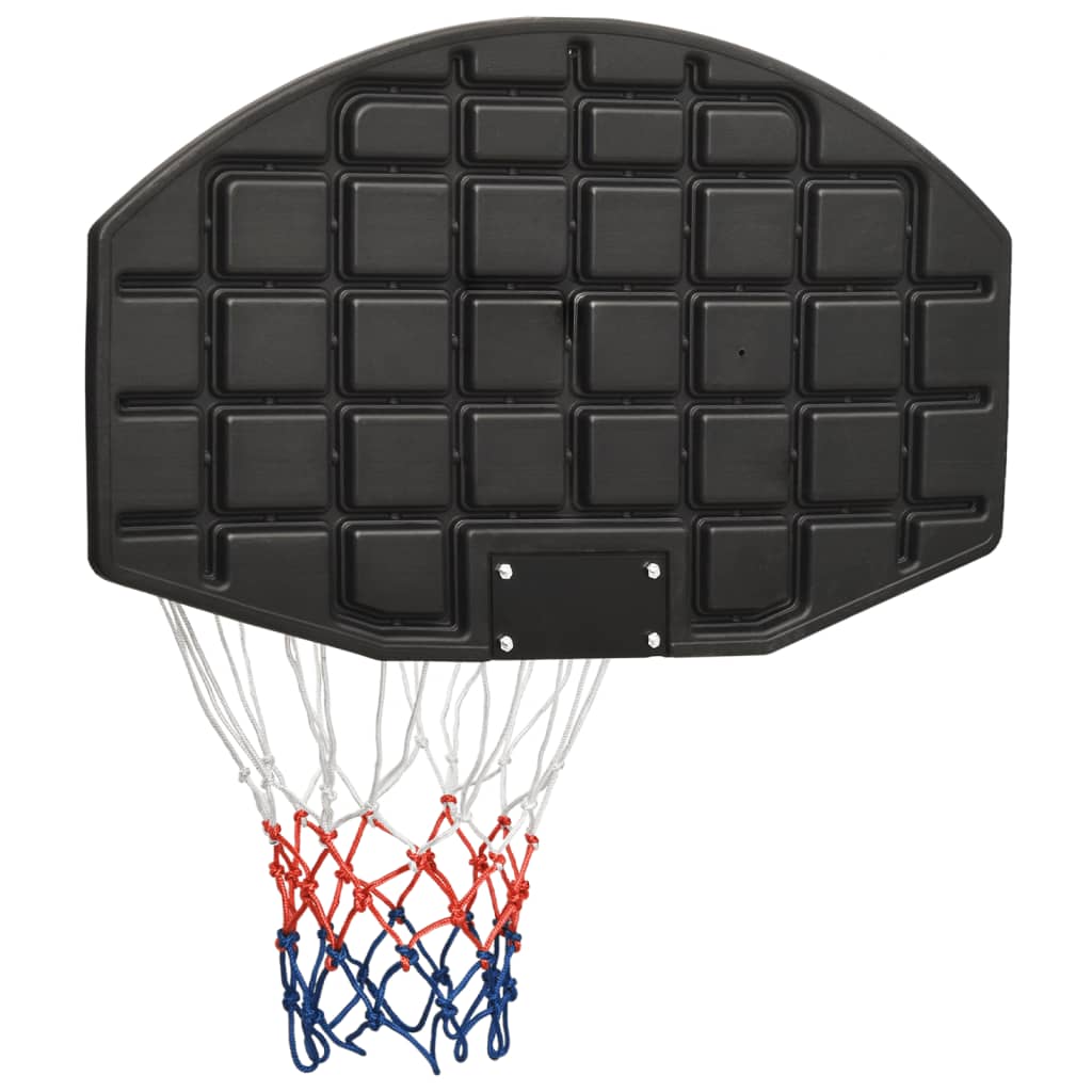Black basketball panel 71x45x2 cm polyethylene