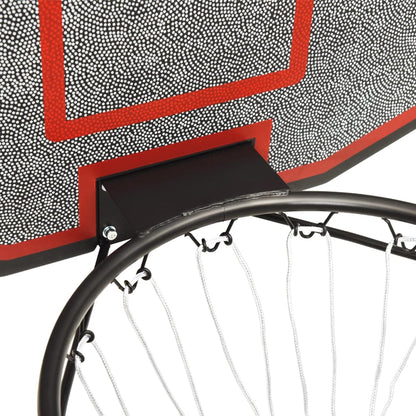 Black basketball panel 71x45x2 cm polyethylene