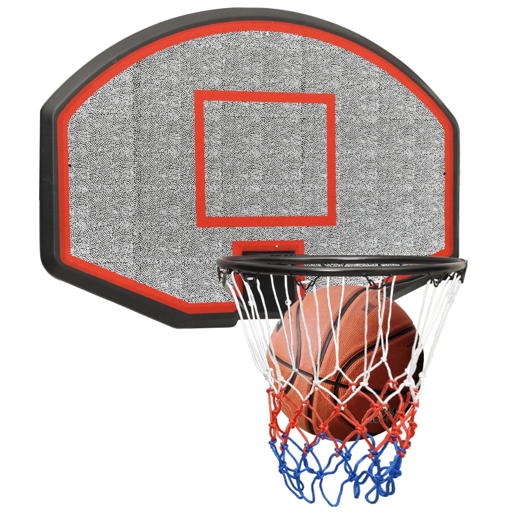 Black basketball panel 71x45x2 cm polyethylene