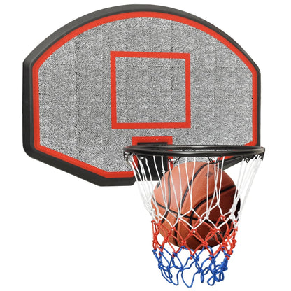 Black basketball panel 71x45x2 cm polyethylene
