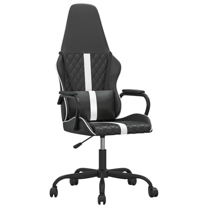 Gaming chair & white and black massage imitation leather