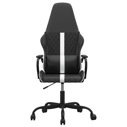 Gaming chair & white and black massage imitation leather