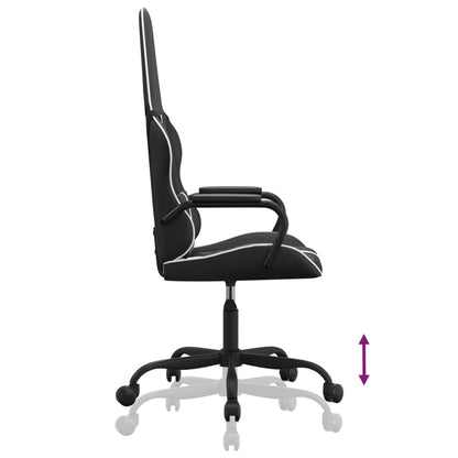 Gaming chair & white and black massage imitation leather