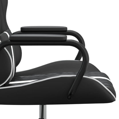 Gaming chair & white and black massage imitation leather