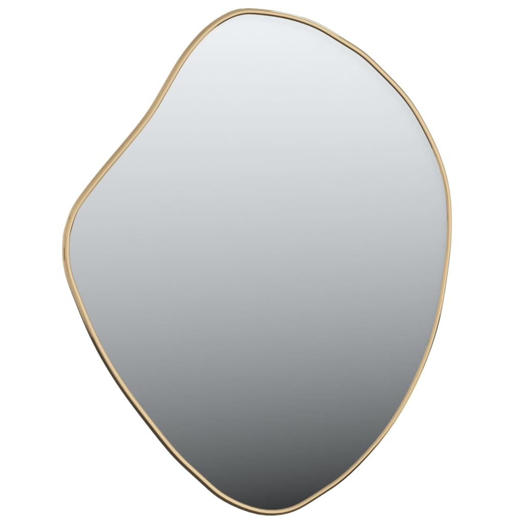 Golden wall mirror 60x50 cm
