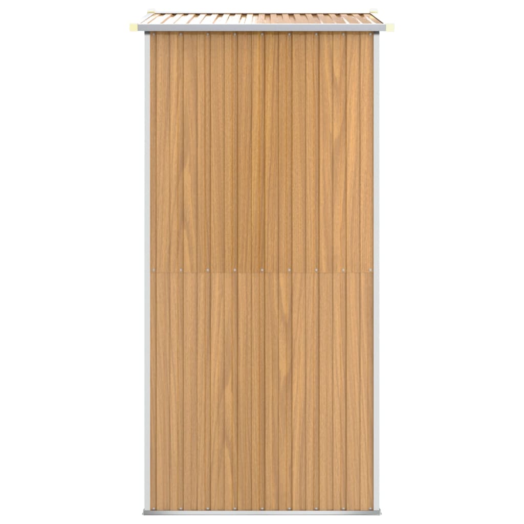 Galpão de jardim marrom claro 192x108x223 cm aço galvanizado
