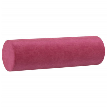 Lot de 2 traversins tours de lit Ø15x50 cm Velours Rouge