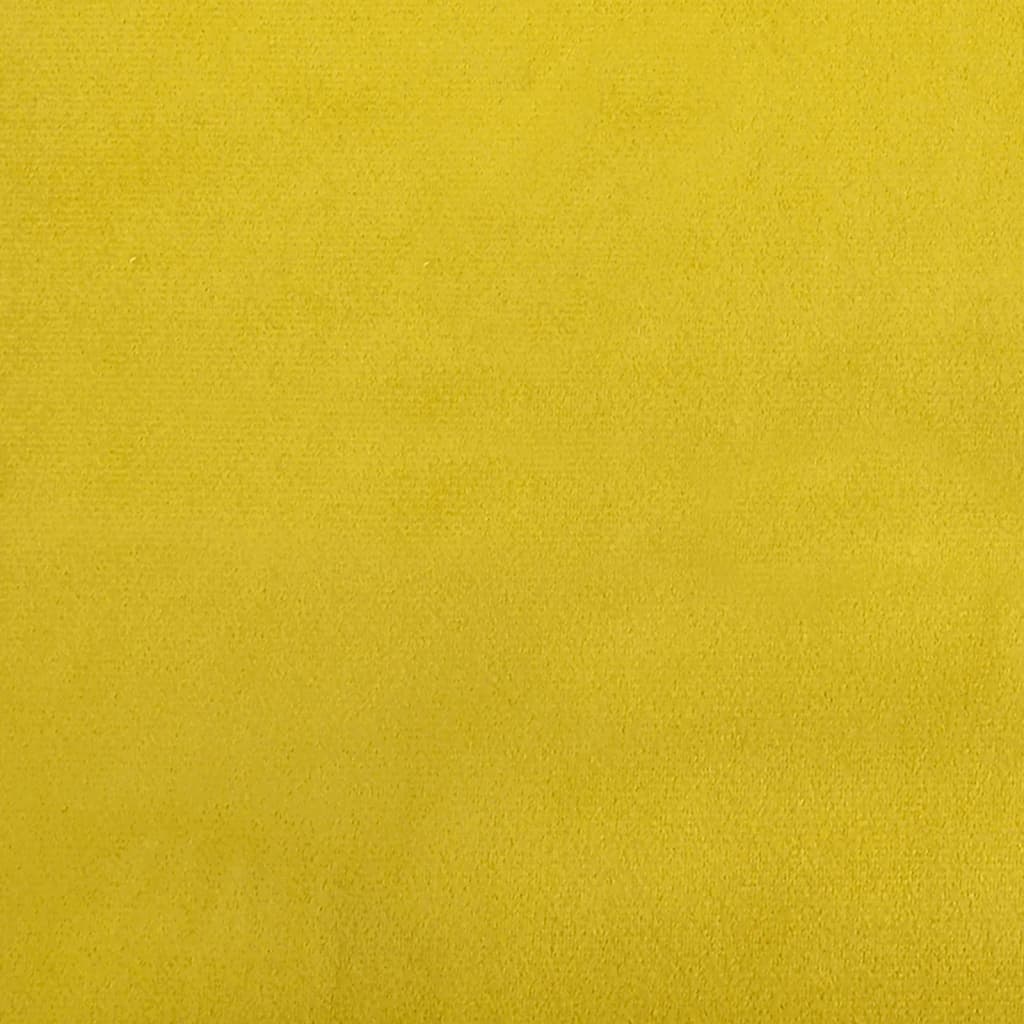 Lot de 2 traversins tours de lit Ø15x50 cm Velours Jaune
