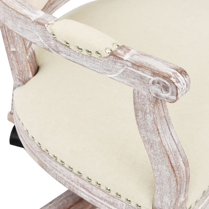 Silla de pivote de la oficina beige de lino
