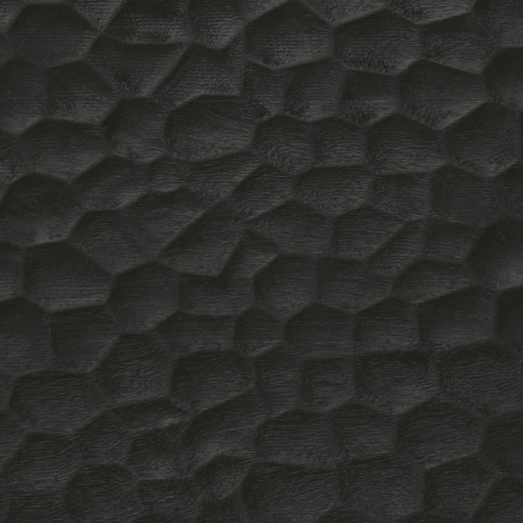Armadio da bagno nero 38x3333x58 cm mango in legno massiccio