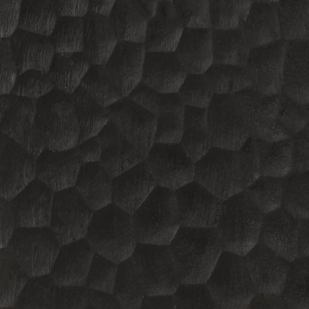 Mobile laterale nero 60x333x75 cm legno di mango solido