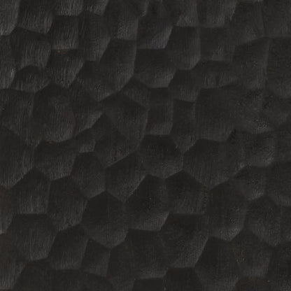 Mobile laterale nero 80x333x75 cm legno di mango solido