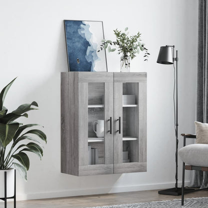 Sonoma gray wall cabinet 69.5x34x90 cm