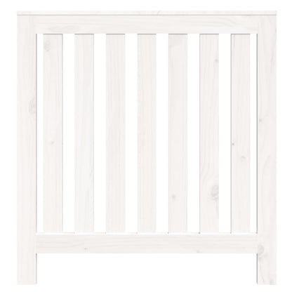 Cache-radiateur Blanc 79,5x19x84 cm Bois massif de pin