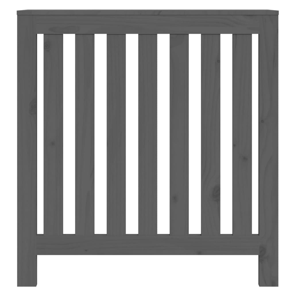 Cache-radiateur Gris 79,5x19x84 cm Bois massif de pin