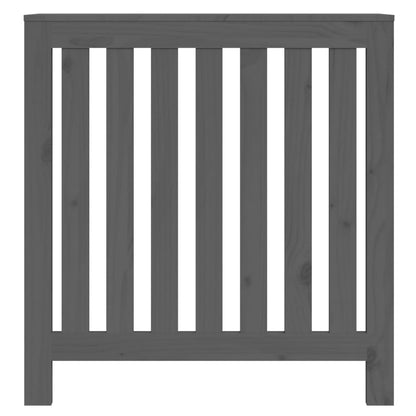 Cache-radiateur Gris 79,5x19x84 cm Bois massif de pin