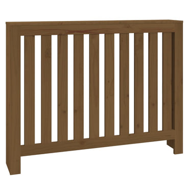 Cache-radiateur Marron miel 108,5x19x84 cm Bois massif de pin