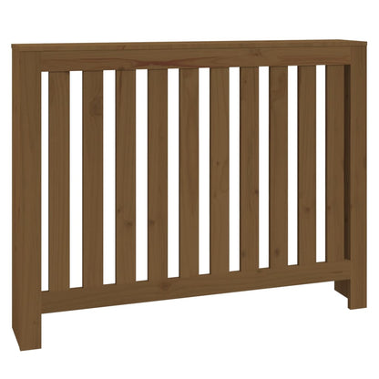 Cache-radiateur Marron miel 108,5x19x84 cm Bois massif de pin
