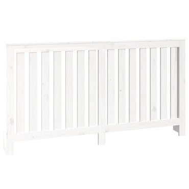 Cache-radiateur Blanc 153x19x84 cm Bois massif de pin