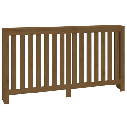 Cache-radiateur Marron miel 153x19x84 cm Bois massif de pin