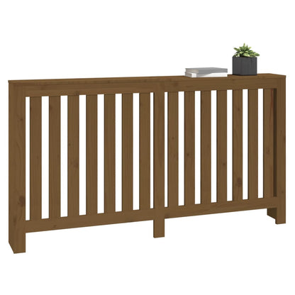 Cache-radiateur Marron miel 153x19x84 cm Bois massif de pin
