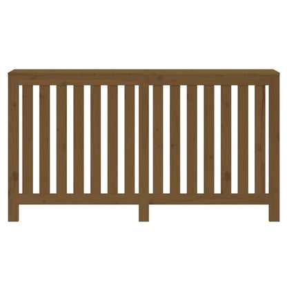Cache-radiateur Marron miel 153x19x84 cm Bois massif de pin
