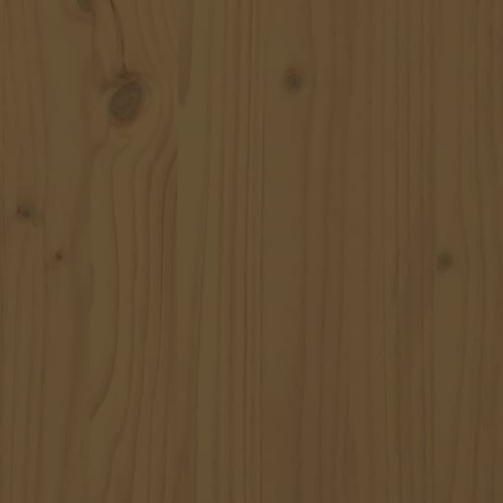 Cache-radiateur Marron miel 153x19x84 cm Bois massif de pin