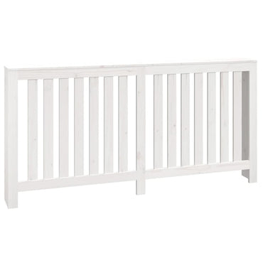 Cache-radiateur Blanc 169x19x84 cm Bois massif de pin