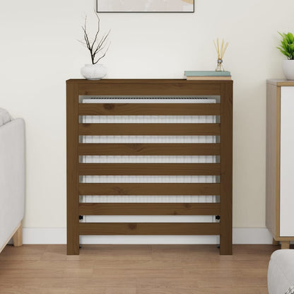 Honey chestnut cache 79.5x19x84 cm solid pine wood