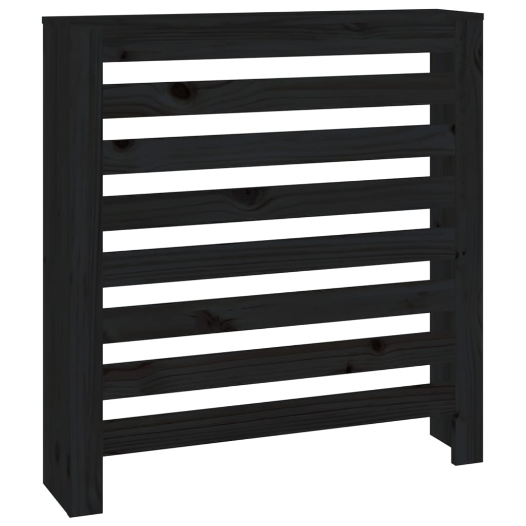 Black Radiator Cache 79.5x19x84 cm Solid pine wood