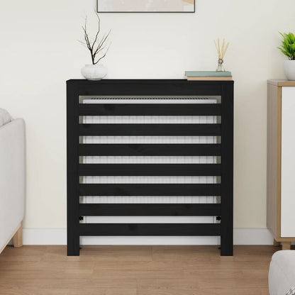 Black Radiator Cache 79.5x19x84 cm Solid pine wood