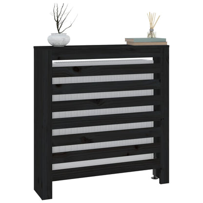 Black Radiator Cache 79.5x19x84 cm Solid pine wood