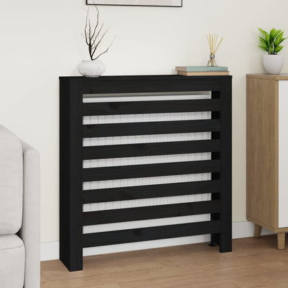 Black Radiator Cache 79.5x19x84 cm Solid pine wood