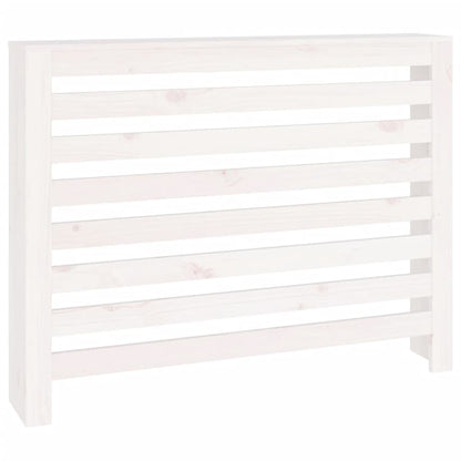 Cache-radiateur Blanc 108,5x19x84 cm Bois massif de pin
