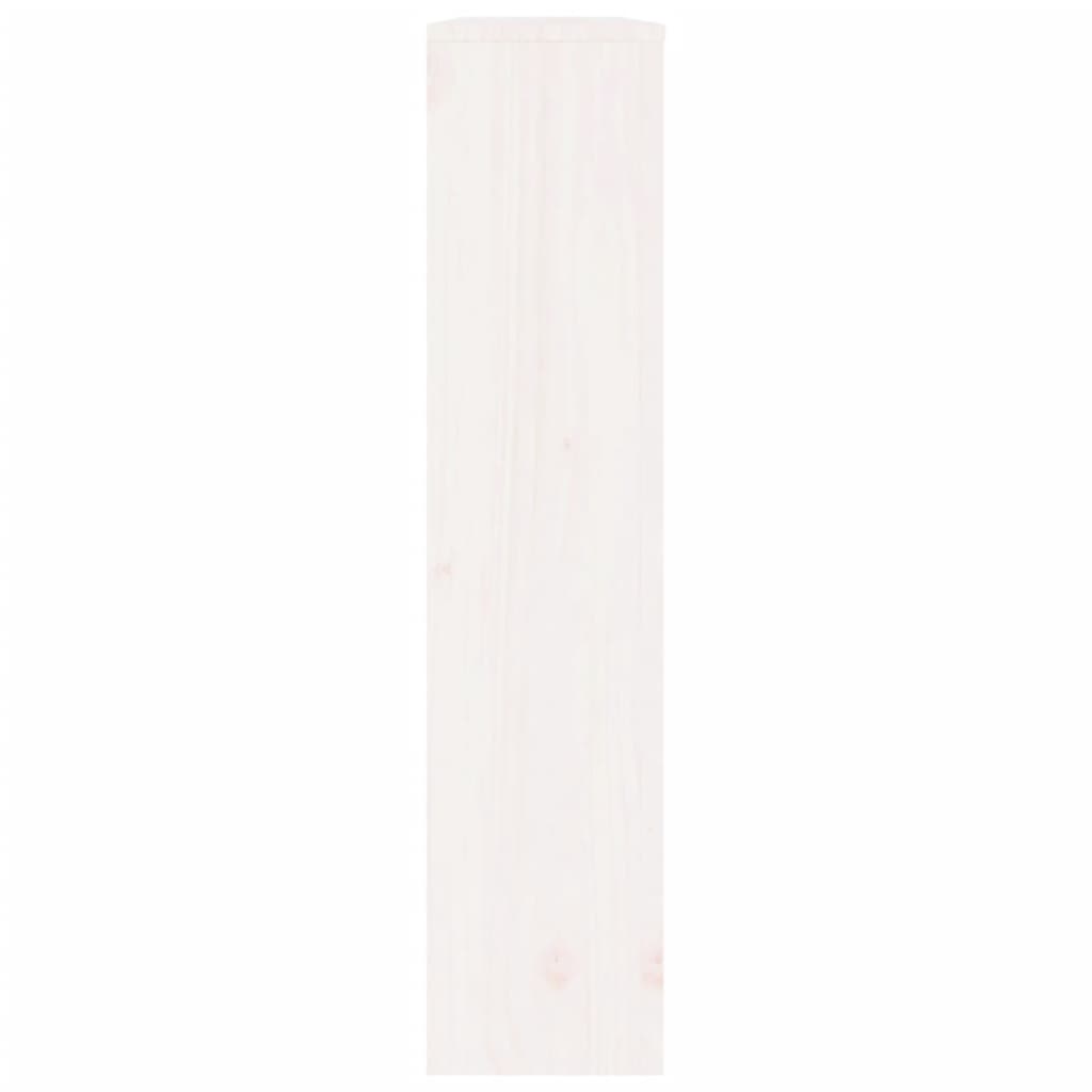 Cache-radiateur Blanc 108,5x19x84 cm Bois massif de pin