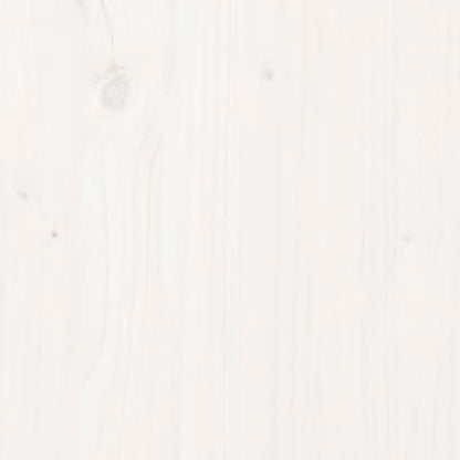 Cache-radiateur Blanc 108,5x19x84 cm Bois massif de pin