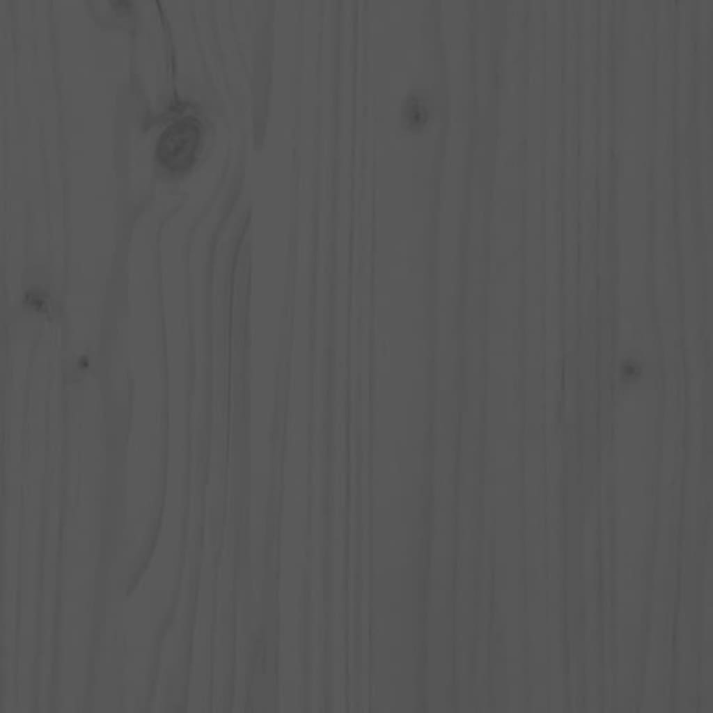 Cache-radiateur Gris 108,5x19x84 cm Bois massif de pin