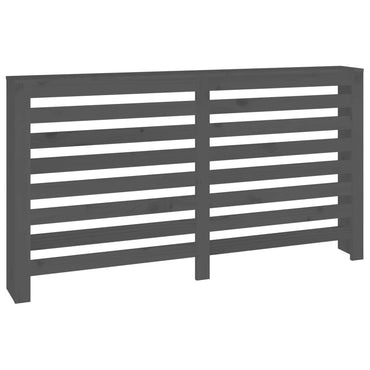 Cache-radiateur Gris 169x19x84 cm Bois massif de pin