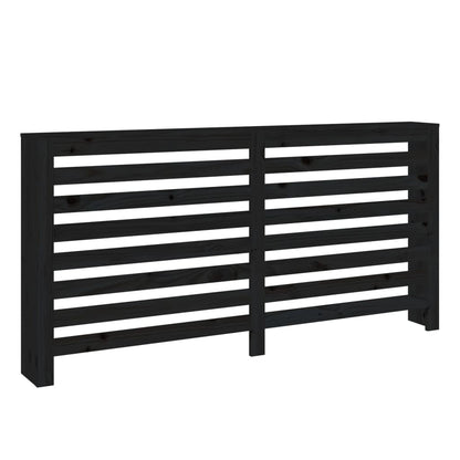 Cache-radiateur Noir 169x19x84 cm Bois massif de pin