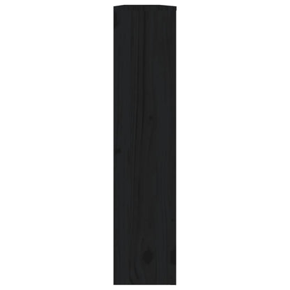 Cache-radiateur Noir 169x19x84 cm Bois massif de pin
