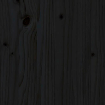 Cache-radiateur Noir 169x19x84 cm Bois massif de pin