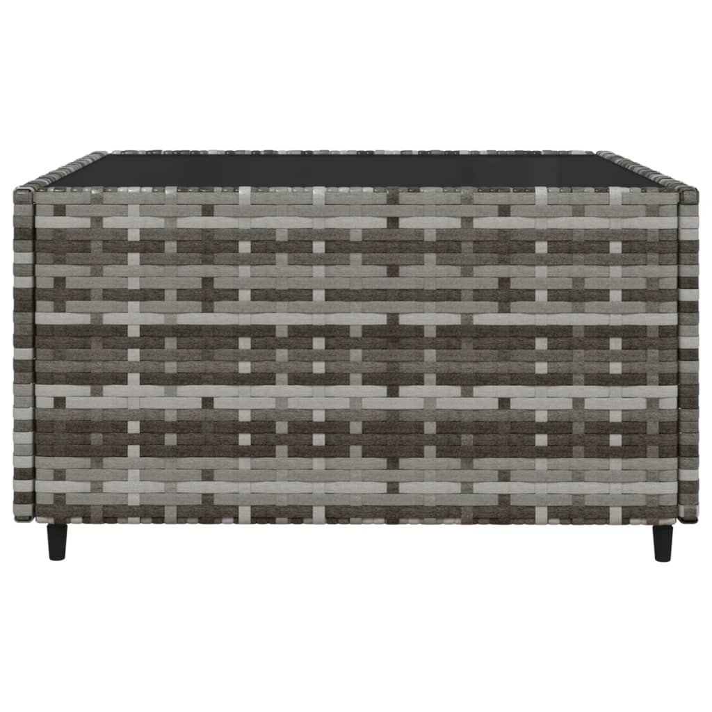 Muebles de jardín de 4 PC con cojines de resina trenzada