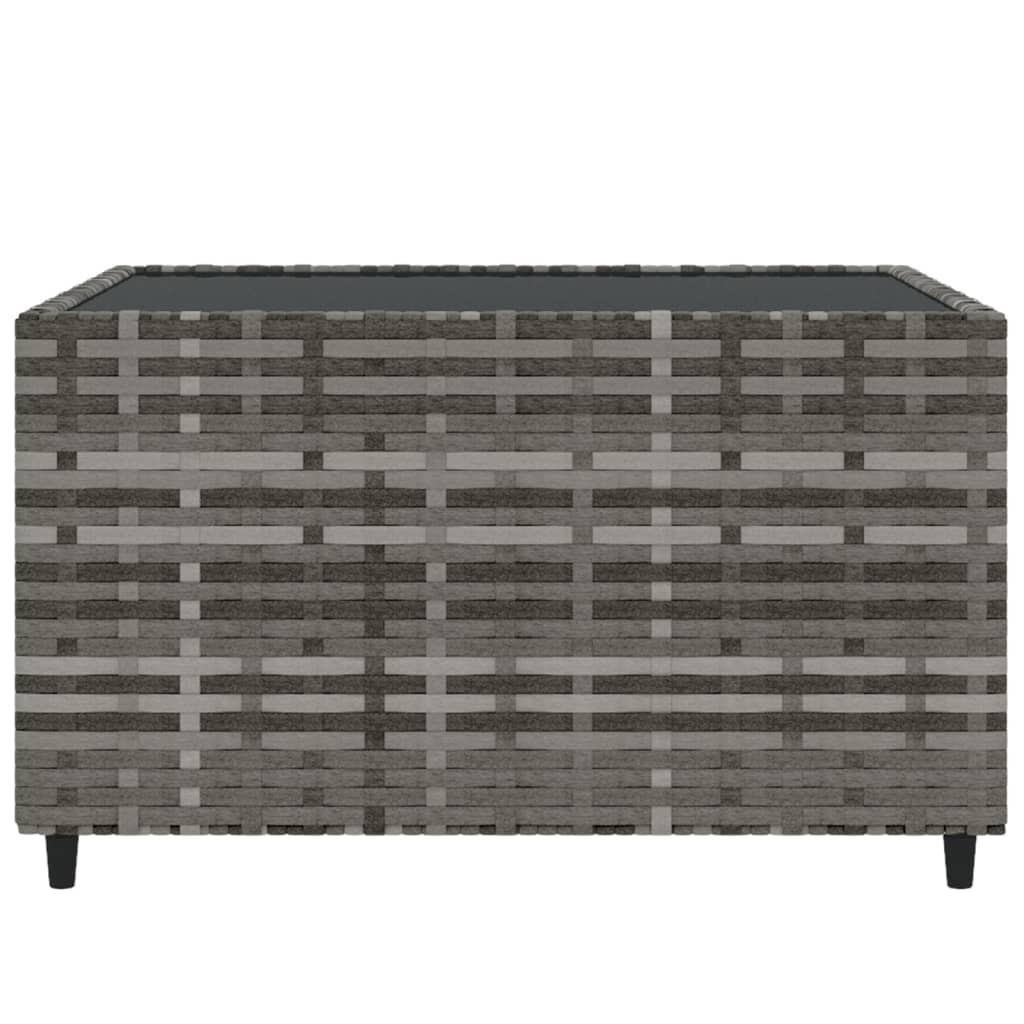 Muebles de jardín de 4 PC con cojines de resina trenzada