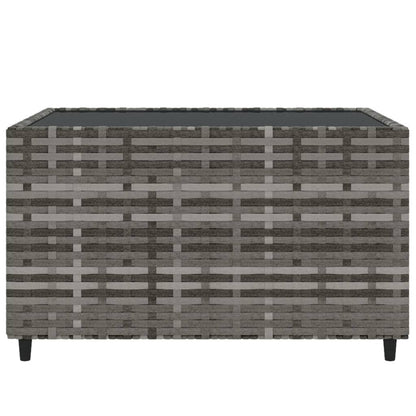 Muebles de jardín de 4 PC con cojines de resina trenzada