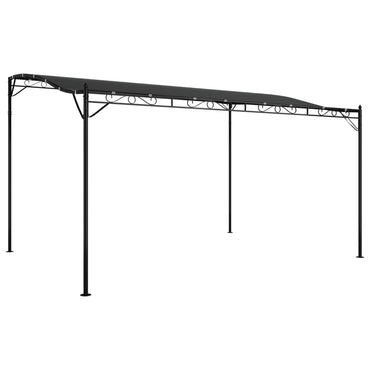 4x3 m anthracite awning 180 g/m² Fabric and steel