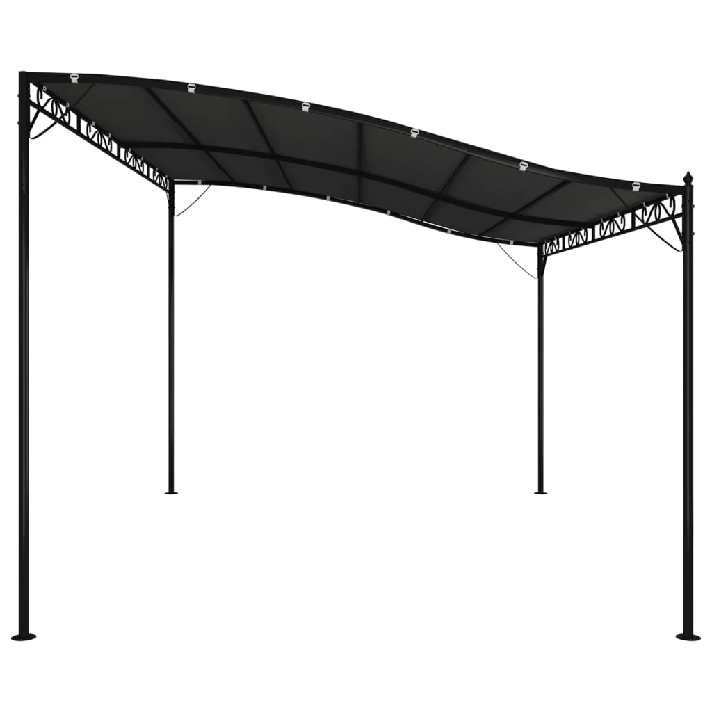 4x3 m anthracite awning 180 g/m² Fabric and steel