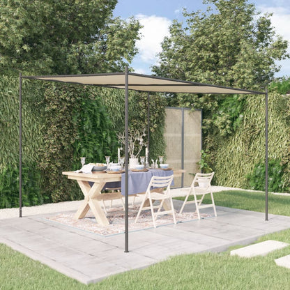 3x3 m 180 g/m² beige belvedere tela y acero
