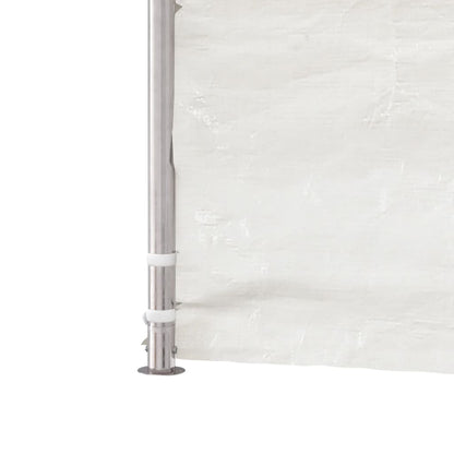 Belvedere with white roof 6.69x4,08x3,22 m polyethylene