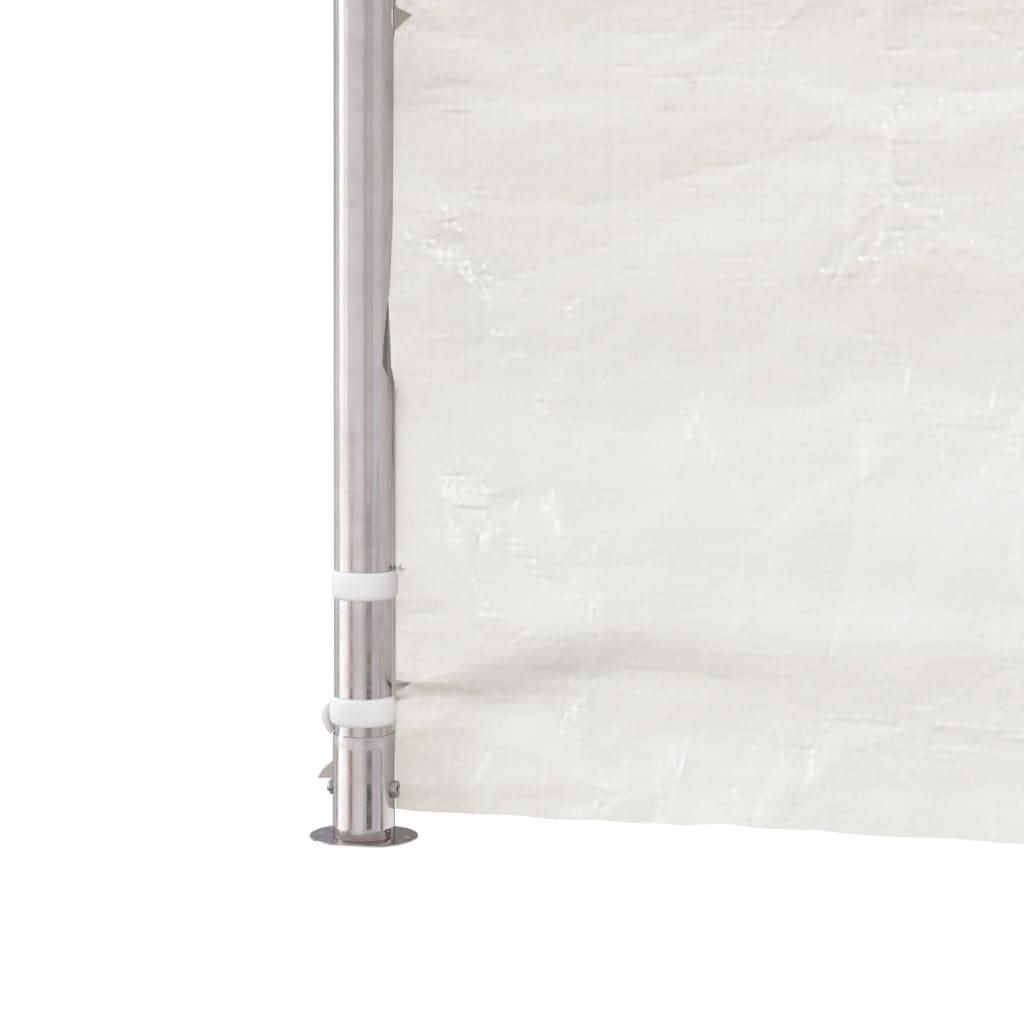 Belvedere with white roof 13.38x4,08x3,22 m polyethylene
